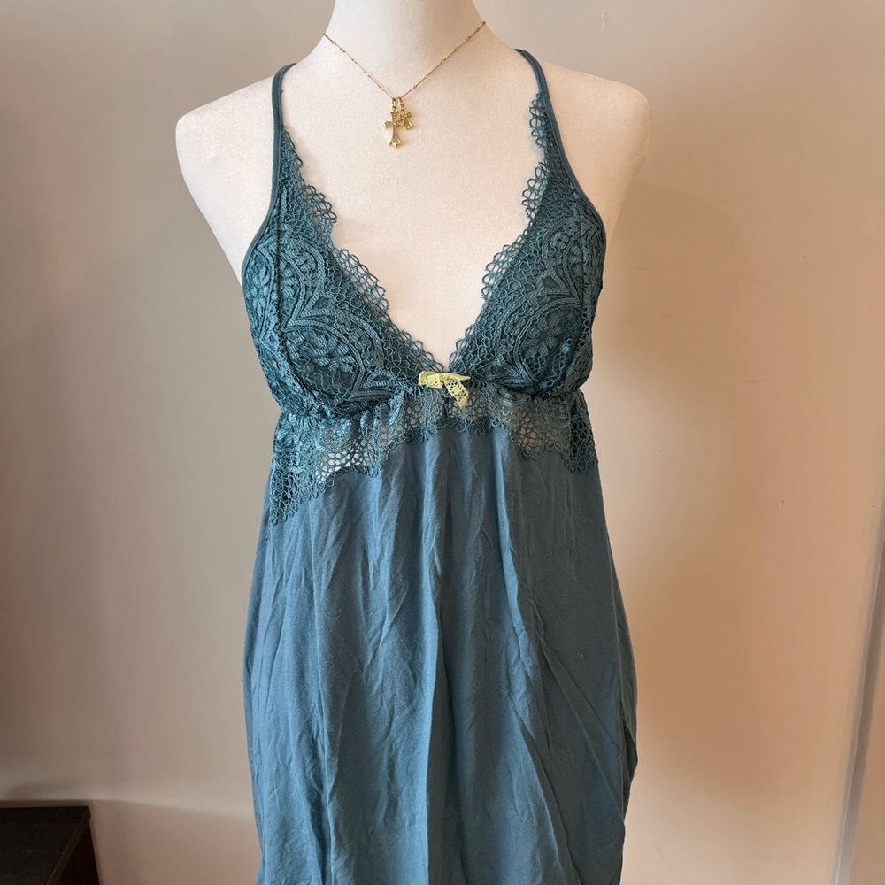 Victoria's Secret Blue Lace Chemise